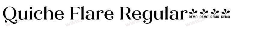 Quiche Flare Regular字体转换